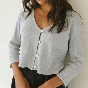 Harly Jae James Blouse Waffle Grey Mix